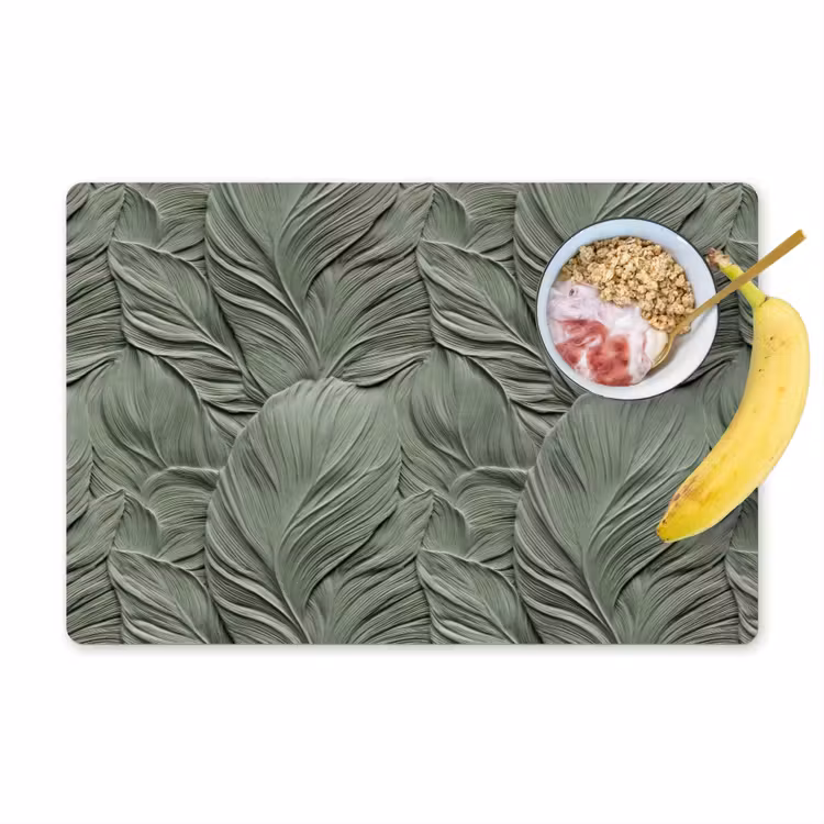 Set de table - Feuilles - Texture - Vert — 1
