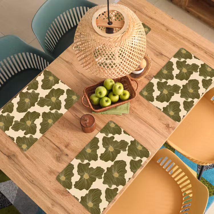 Set de table - Moderne - Abstrait - Vert — 4