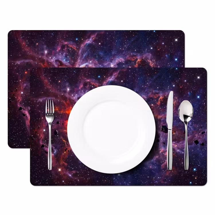 Set de table - Espace - Étoiles - Abstrait - Coloré — 2