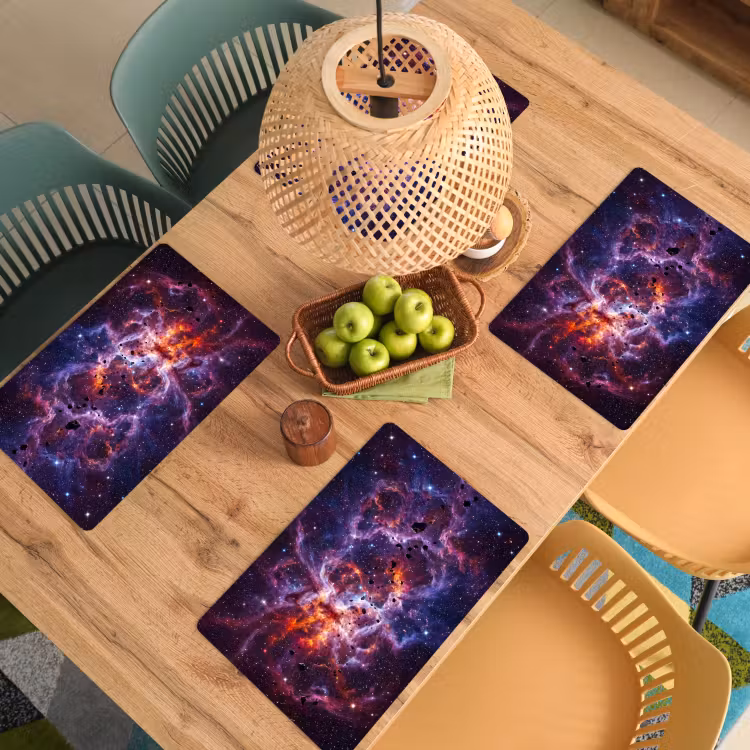 Set de table - Espace - Étoiles - Abstrait - Coloré — 4