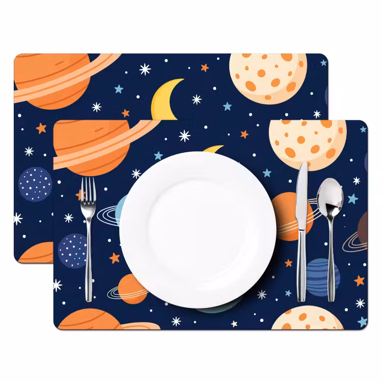 Set de table - Espace - Planètes - Colorées — 2
