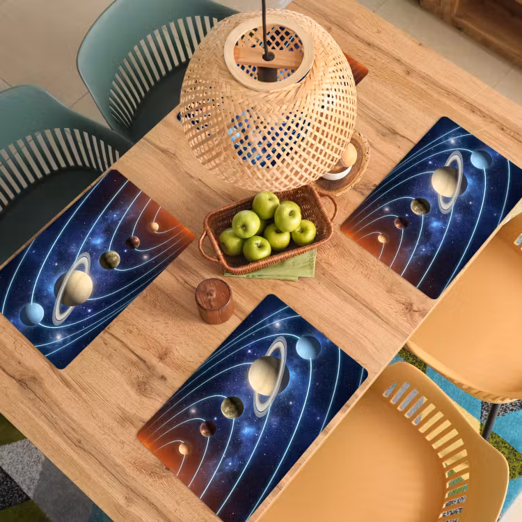 Set de table - Espace - Système solaire - Bleu — 4