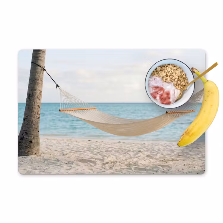 Set de table - Hamac - Plage - Blanc — 1