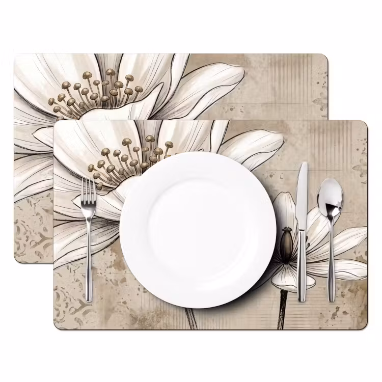 Set de table - Moderne - Design - Blanc — 2