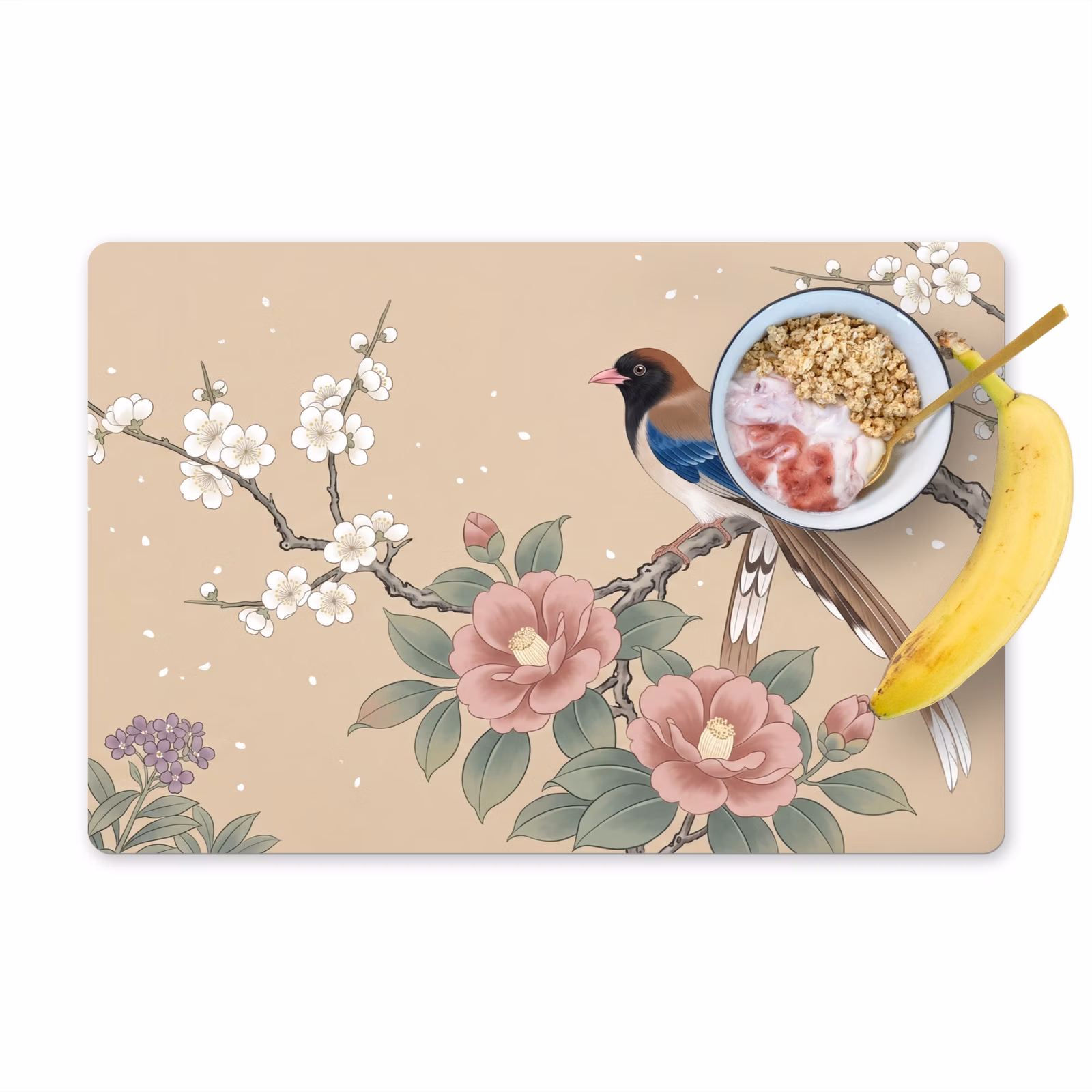 Set de table - Fleurs - Oiseaux - Fleurs — 1