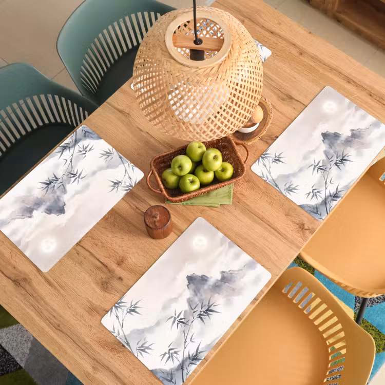 Set de table - Bambou - Asie - Gris — 4