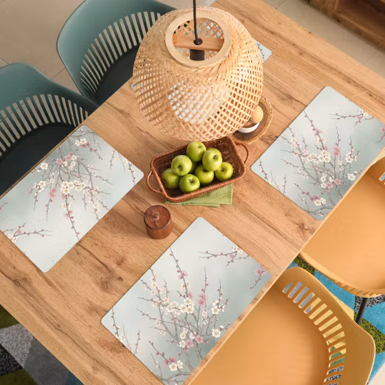 Set de table - Cerisier - Fleur - Vert — 4