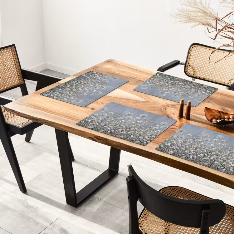 Set de table - Fleurs - Botanique - Bleu — 3