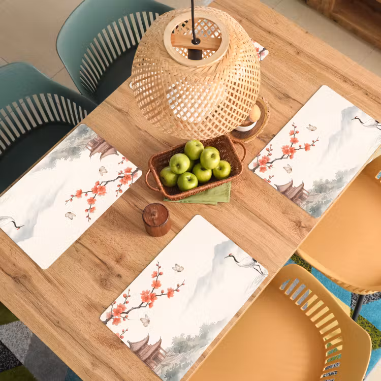 Set de table - Grue - Asie - Classique — 4