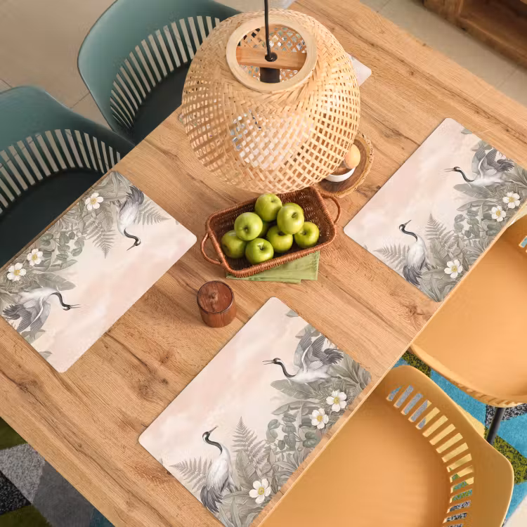 Set de table - Grue - Nature - Rose — 4