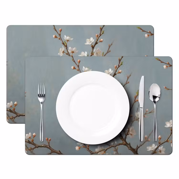 Set de table - Botanique - Nature morte - Bleu — 2