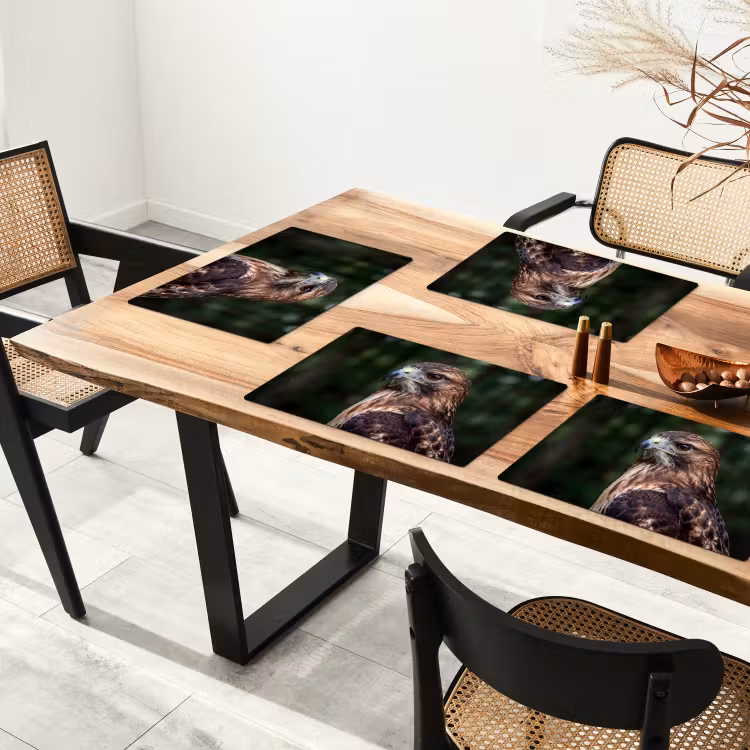 Set de table - Buse - Rapace - Nature - Marron — 3