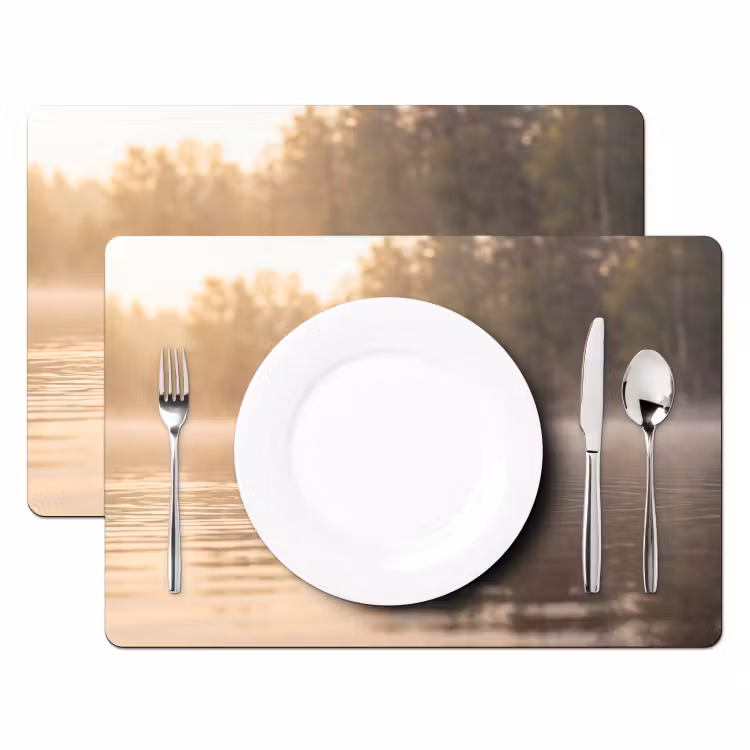 Set de table - Canards - Eau - Brouillard - Nature — 2