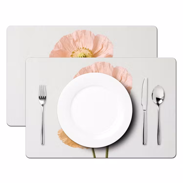 Set de table - Coquelicots - Botanique - Rose — 2