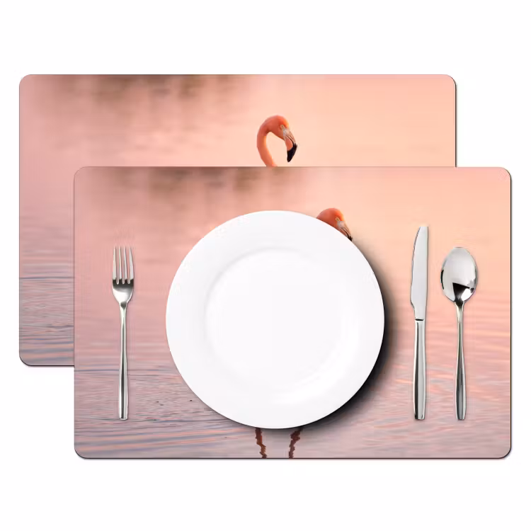 Set de table - Flamant - Eau - Rose — 2