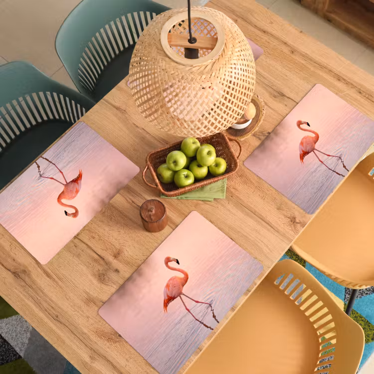 Set de table - Flamant - Eau - Rose — 4