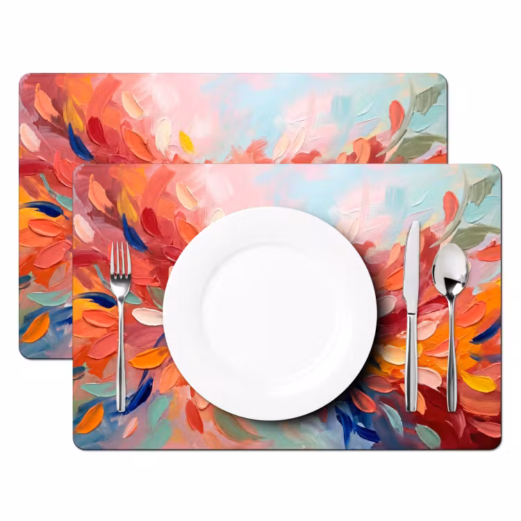 Set de table - Fleurs - Abstrait - Art - Moderne — 2