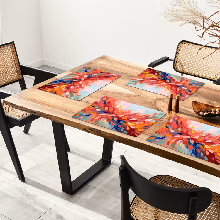 Set de table - Fleurs - Abstrait - Art - Moderne — 3