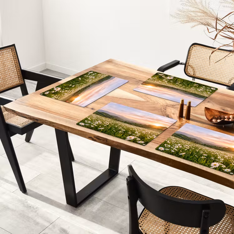 Set de table - Marguerite - Champ - Collines - Vert — 3