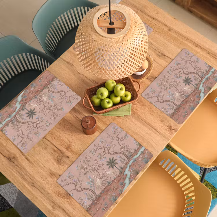Set de table - Nostalgique - Hérons - Rose — 4