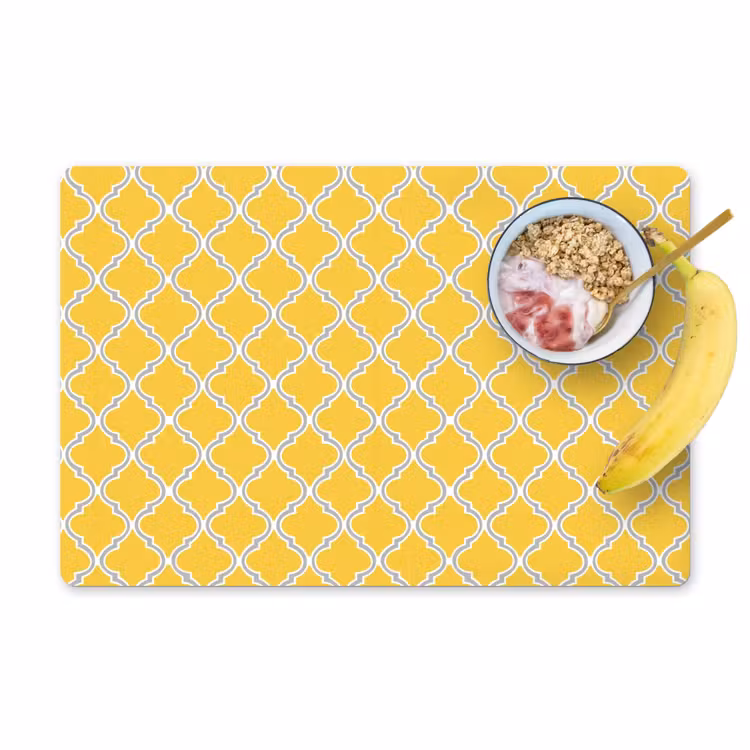 Set de table - Lanterne - Arabesque - Élégante - Jaune — 1