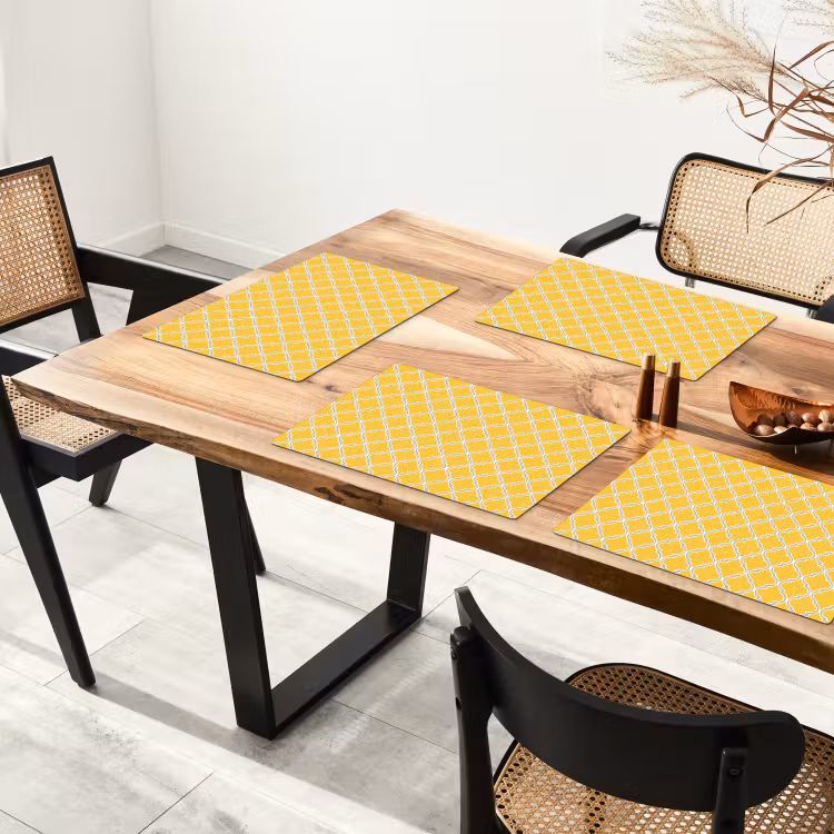 Set de table - Lanterne - Arabesque - Élégante - Jaune — 3