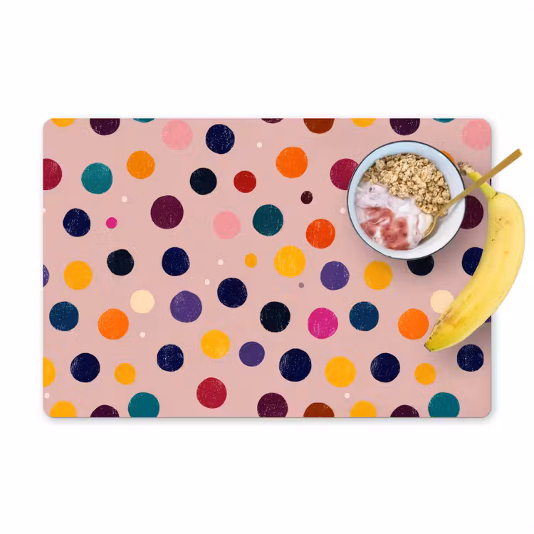 Set de table - Cercles - Motif - Coloré — 1