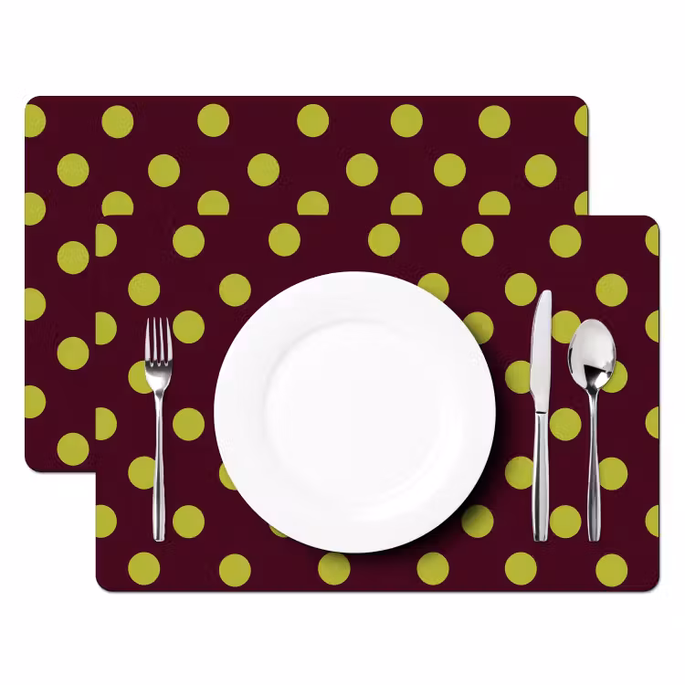Set de table - Classique - Points - Vert — 2