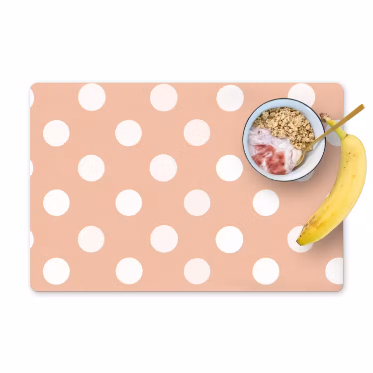 Set de table - Classique - Polka - Peach — 1