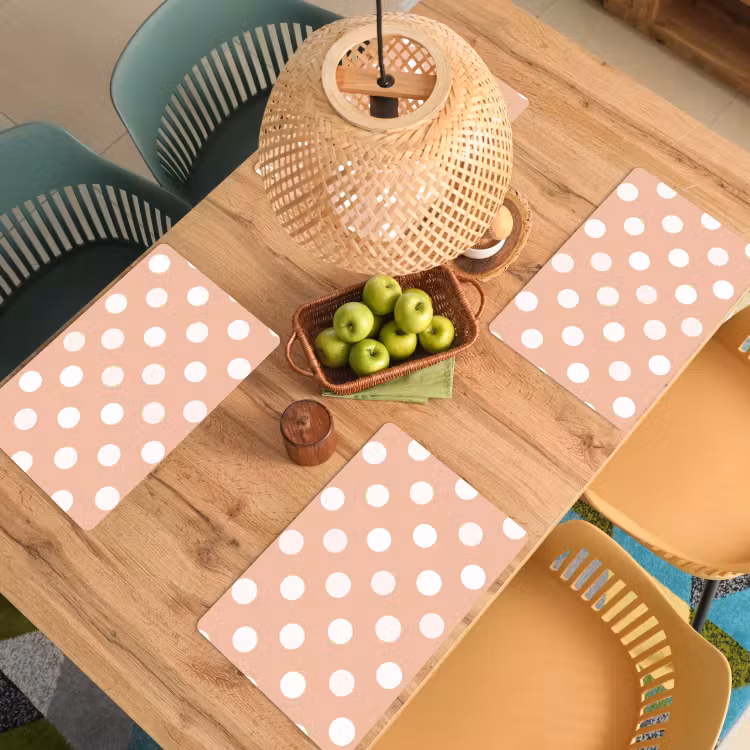 Set de table - Classique - Polka - Peach — 4