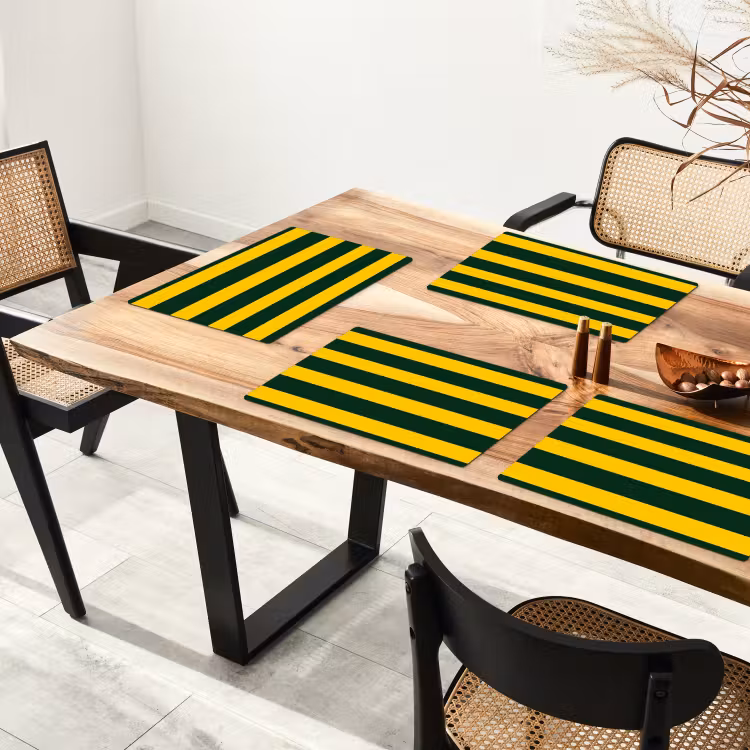 Set de table - Classique - Rayures - Vert — 3