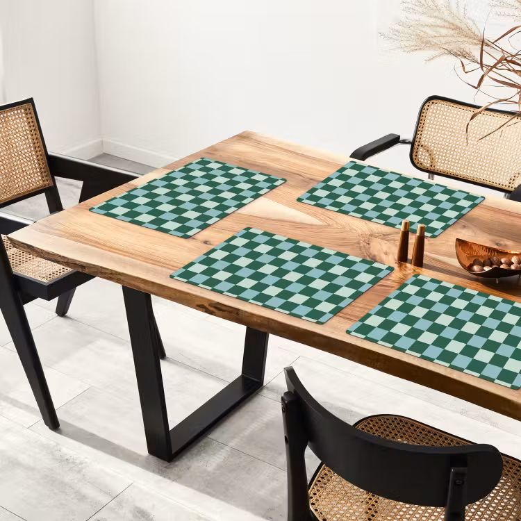 Set de table - Échiquier - Classic - Vert — 3