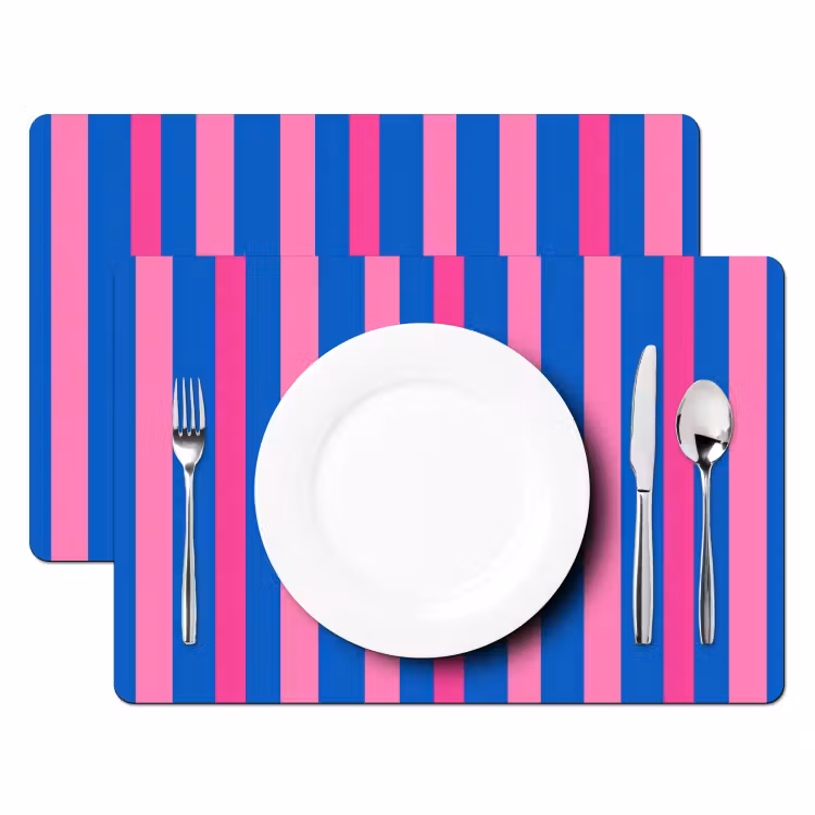 Set de table - Moderne - Optique - Rose — 2