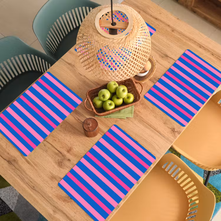 Set de table - Moderne - Optique - Rose — 4
