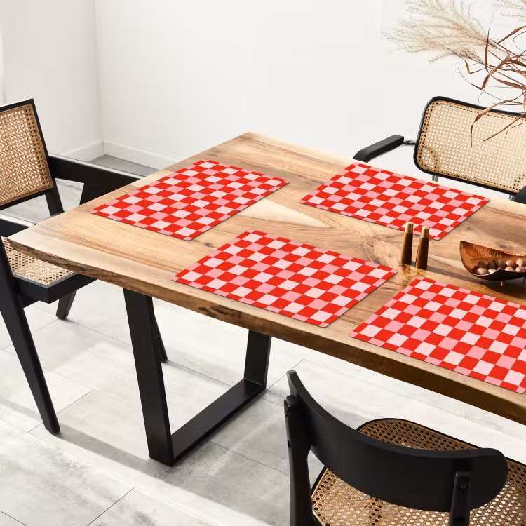 Set de table - Carré - Classique - Rouge — 3