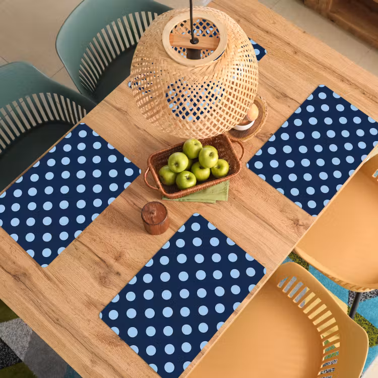 Set de table - Classique - Points - Bleu — 4