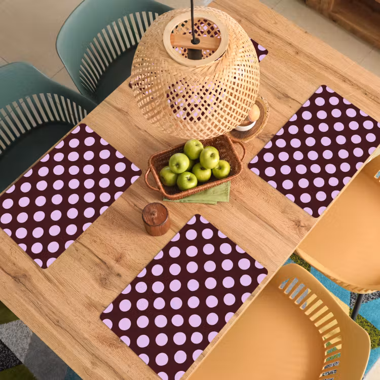 Set de table - Classique - Points - Violet — 4