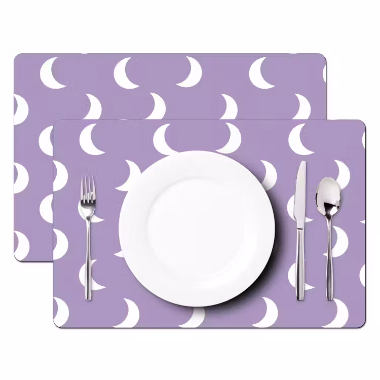 Set de table - Crinière - Motif - Violet — 2