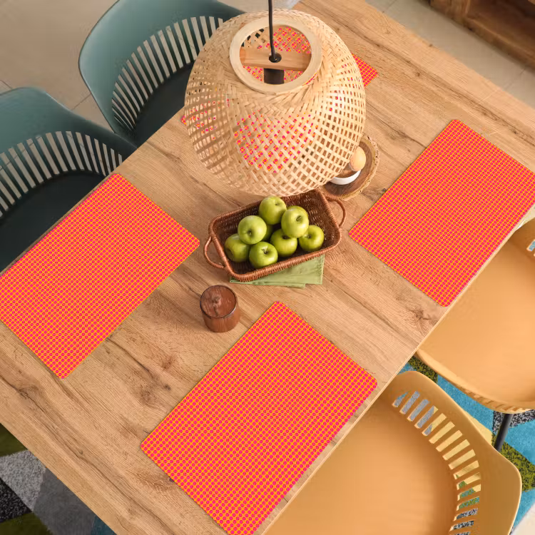Set de table - Moderne - Points - Orange — 4