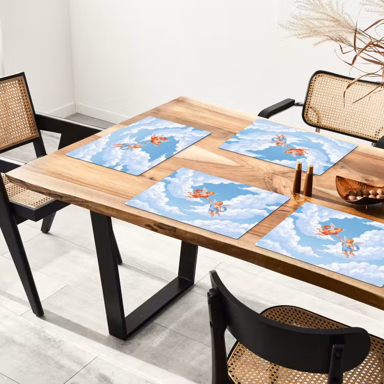 Set de table - Ange - En vol - Classique - Bleu — 3