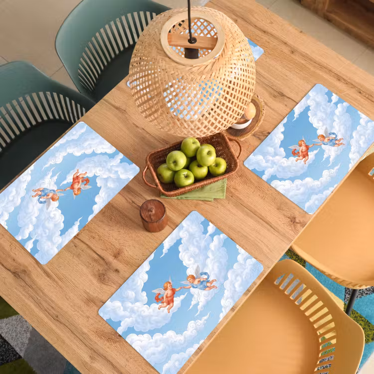 Set de table - Ange - En vol - Classique - Bleu — 4