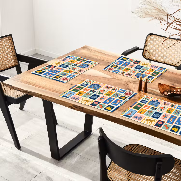 Set de table - Bâtiment - Coupole - Architecture - Classique - Gris — 3