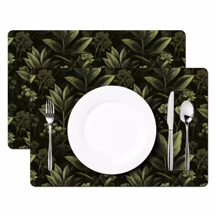 Set de table - Classique - Sombre - Botanique - Végétal — 2