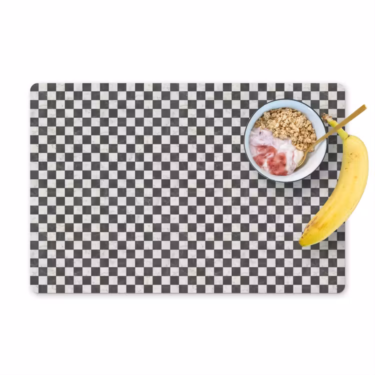 Set de table - Marbre - Motif - Gris — 1