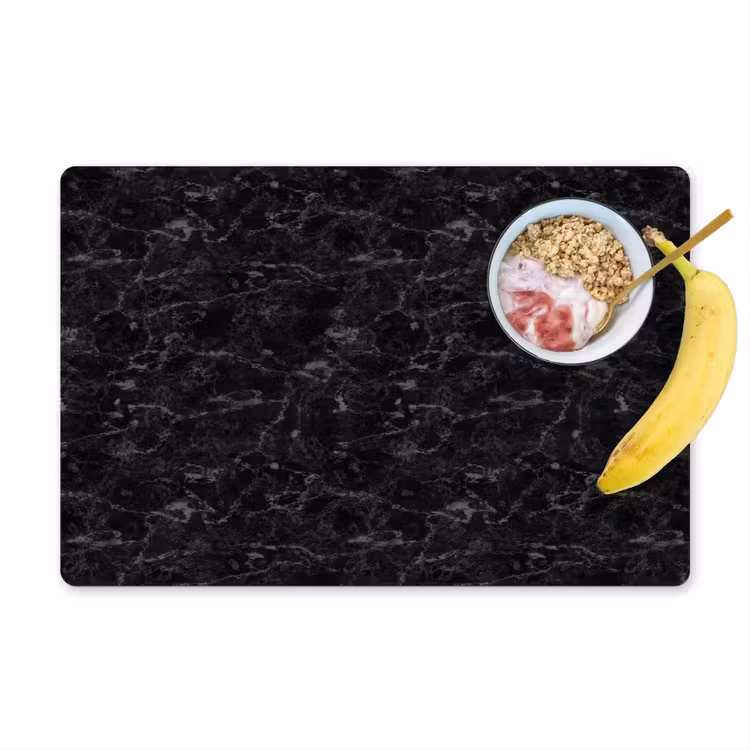 Set de table - Marbre - Veines - Noir — 1