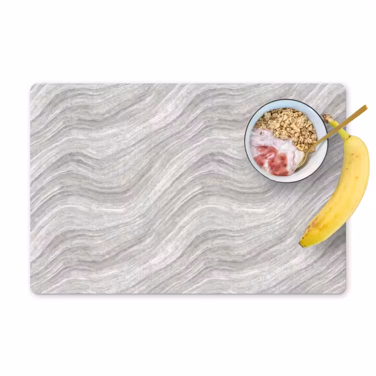 Set de table - Motif - Clair - Blanc - Gris — 1