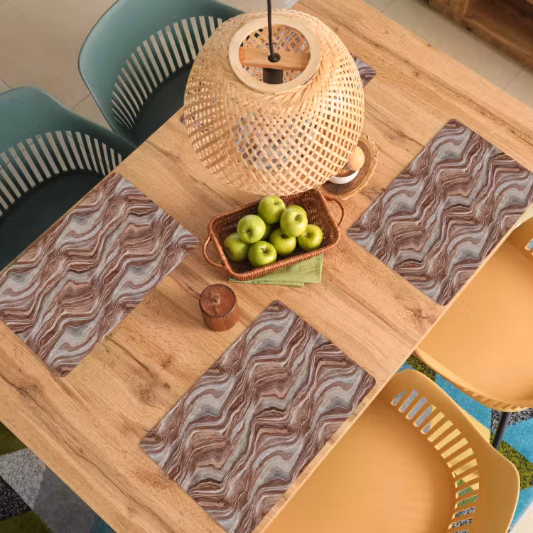 Set de table - Motif - Grès - Travertin — 4