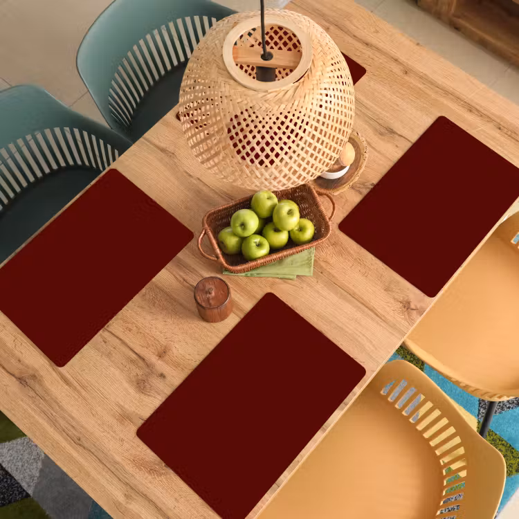 Set de table - Brûlé - Acajou - Rouge — 4
