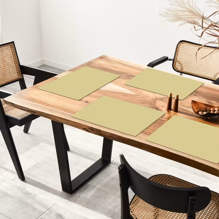 Set de table - Doré - Trèfle - Jaune — 3