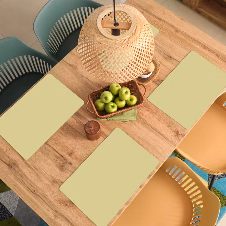 Set de table - Doré - Trèfle - Jaune — 4